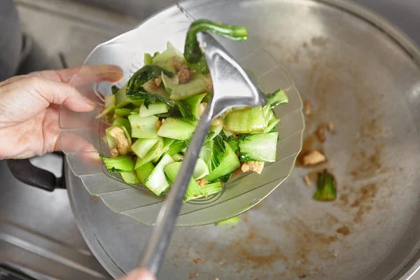 Stir fried Chinese cabbage — Stock Photo, Image