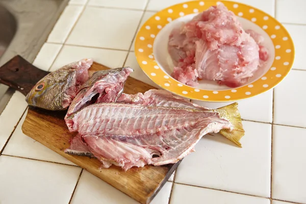 Syrové ryby kůry — Stock fotografie