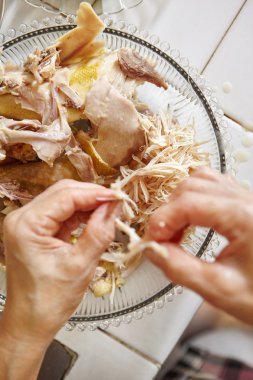 Shredded chicken for the ingredient for Soto clipart