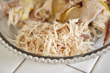 Soto için madde için parçalanmış tavuk
