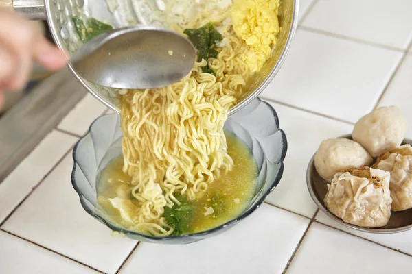 Sopa de macarrão — Fotografia de Stock