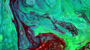 Soyut Renkli Mürekkep Sıvı Patlaması Pshychedelic Boya Patlaması Hareketi