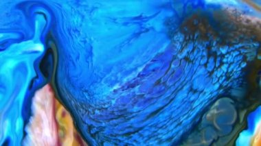 Soyut Renkli Mürekkep Sıvı Patlaması Pshychedelic Boya Patlaması Hareketi