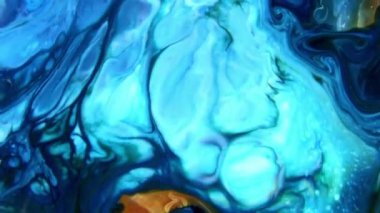 Soyut Renkli Mürekkep Sıvı Patlaması Pshychedelic Boya Patlaması Hareketi