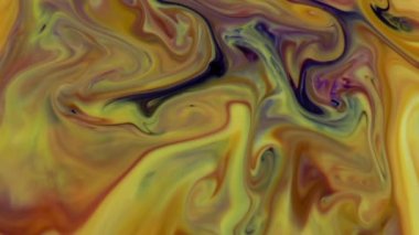 1920x1080 25 Fps. Çok Güzel Mürekkep Soyut Galaktik Boya Sıvı Konsepti Doku Görüntüsü.