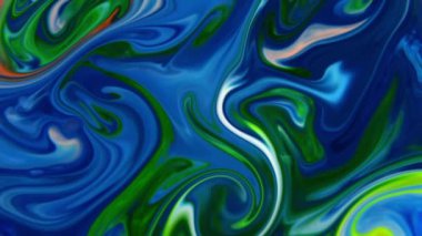 1920x1080 25 Fps. Çok Güzel Mürekkep Soyut Galaktik Boya Sıvı Konsepti Doku Görüntüsü.