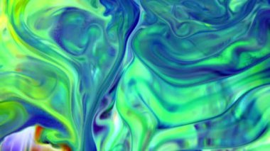 1920x1080 25 Fps. Çok Güzel Mürekkep Soyut Galaktik Boya Sıvı Konsepti Doku Görüntüsü.