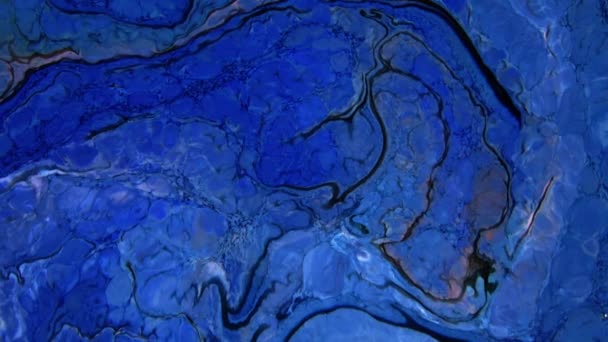 Épandage Peinture Colorée Surface Organique Abstraite — Video