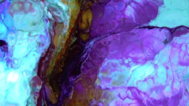 Soyut Organik Yüzey Renkli Boya Yayılır