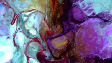 Soyut Organik Yüzey Renkli Boya Yayılır