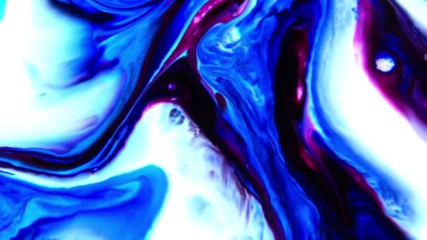 Zeitlupe Makro Abstraktes Muster Konzept Farbe Oberfläche Bewegte Oberfläche Flüssige — Stockvideo