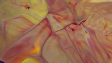 Yavaş Hareket Makro Desenli Soyut Düzen Kavramsal Renk Yüzeyi Taşıyıcı Sıvı Boya Sıçratma Sanat Tasarımı DokusuName