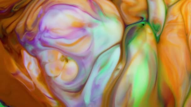 Slow Motion Macro Abstract Patroon Concept Kleur Oppervlak Bewegend Oppervlak — Stockvideo