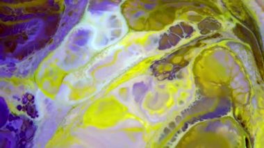 Yavaş Hareket Makro Desenli Soyut Düzen Kavramsal Renk Yüzeyi Taşıyıcı Sıvı Boya Sıçratma Sanat Tasarımı DokusuName