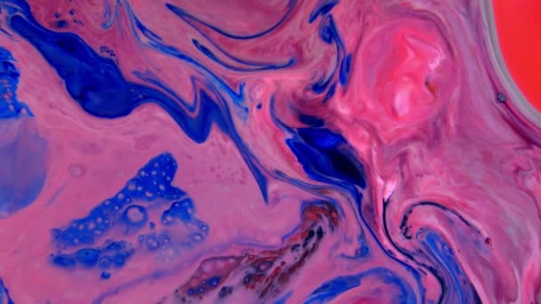 슬로우 매크로 Abstract Pattern Concept Color Surface Moving Surface Liquid — 비디오