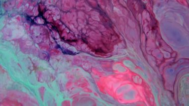 Yavaş Hareket Makro Desenli Soyut Düzen Kavramsal Renk Yüzeyi Taşıyıcı Sıvı Boya Sıçratma Sanat Tasarımı DokusuName