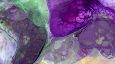 Yavaş Hareket Makro Desenli Soyut Düzen Kavramsal Renk Yüzeyi Taşıyıcı Sıvı Boya Sıçratma Sanat Tasarımı DokusuName