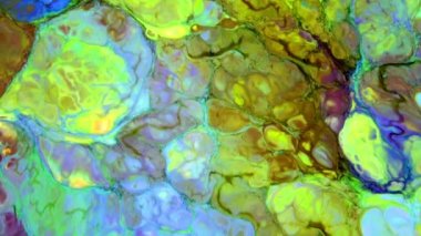 Yavaş Hareket Makro Desenli Soyut Düzen Kavramsal Renk Yüzeyi Taşıyıcı Sıvı Boya Sıçratma Sanat Tasarımı DokusuName