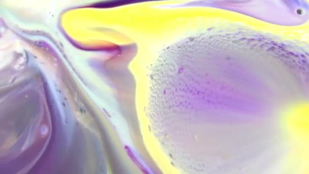 Slow Motion Macro Abstract Patroon Concept Kleur Oppervlak Bewegend Oppervlak — Stockvideo