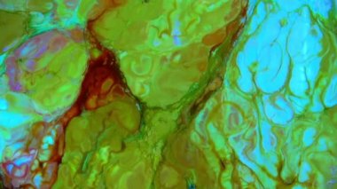 Yavaş Hareket Makro Desenli Soyut Düzen Kavramsal Renk Yüzeyi Taşıyıcı Sıvı Boya Sıçratma Sanat Tasarımı DokusuName