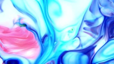 Yavaş Hareket Makro Desenli Soyut Düzen Kavramsal Renk Yüzeyi Taşıyıcı Sıvı Boya Sıçratma Sanat Tasarımı DokusuName