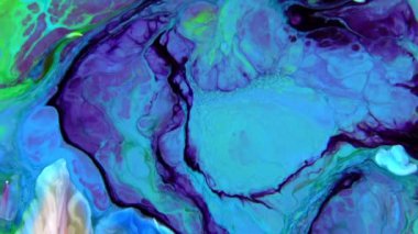 Yavaş Hareket Makro Desenli Soyut Düzen Kavramsal Renk Yüzeyi Taşıyıcı Sıvı Boya Sıçratma Sanat Tasarımı DokusuName