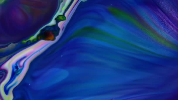 Абстрактні Нескінченні Кольорові Петлі Вибухи Гіпнотизація Деталізованій Поверхні Барвисті Розтяжки — стокове відео