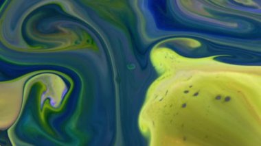 Soyut Sonsuz Renk Döngüleri ve Patlamalar Ayrıntılı Renkli Yüzey Boyaları Hipnotize Ediyor.