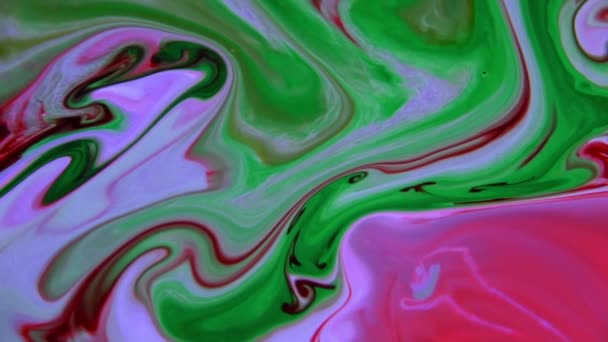 Loops Cores Infinitas Abstratas Explosões Hipnotizando Espalhamentos Tinta Colorida Superfície — Vídeo de Stock