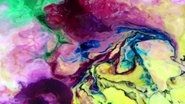 Textura Fondo Infinito Abstracto Lazos Color Explosiones — Vídeo de stock