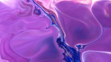 Soyut Sonsuz Renk Döngüleri ve Patlamalar Ayrıntılı Renkli Yüzey Boyaları Hipnotize Ediyor.