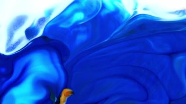 Soyut Sonsuz Renk Döngüleri ve Patlamalar Ayrıntılı Renkli Yüzey Boyaları Hipnotize Ediyor.