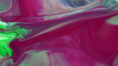 Soyut Sonsuz Renk Döngüleri ve Patlamalar Ayrıntılı Renkli Yüzey Boyaları Hipnotize Ediyor.