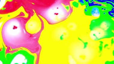 Soyut Organik Girdap Ayrıntılı Yüzey Renkli Boyaları ile Sonsuz Gerçeküstü Hipnotize Etme.