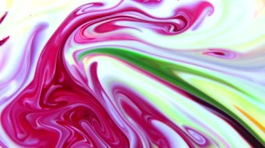 Soyut Organik Girdap Ayrıntılı Yüzey Renkli Boyaları ile Sonsuz Gerçeküstü Hipnotize Etme.