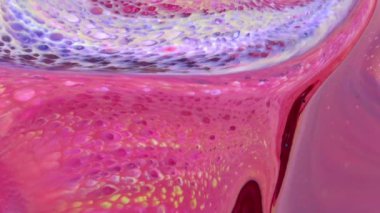 Soyut Organik Girdap Ayrıntılı Yüzey Renkli Boyaları ile Sonsuz Gerçeküstü Hipnotize Etme.