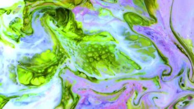 Soyut Organik Girdap Ayrıntılı Yüzey Renkli Boyaları ile Sonsuz Gerçeküstü Hipnotize Etme.