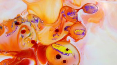 Soyut Renkli Mürekkep Sıvı Patlaması Pshychedelic Boya Patlaması Hareketi.