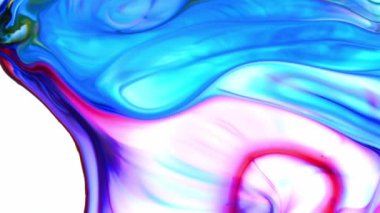 Soyut Renkli Mürekkep Sıvı Patlaması Pshychedelic Boya Patlaması Hareketi.