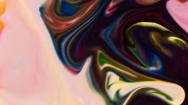 Soyut Organik Girdap Ayrıntılı Yüzey Renkli Boyaları ile Sonsuz Gerçeküstü Hipnotize Etme