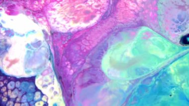 Soyut Organik Girdap Ayrıntılı Yüzey Renkli Boyaları ile Sonsuz Gerçeküstü Hipnotize Etme