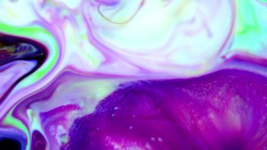 Soyut Organik Girdap Ayrıntılı Yüzey Renkli Boyaları ile Sonsuz Gerçeküstü Hipnotize Etme