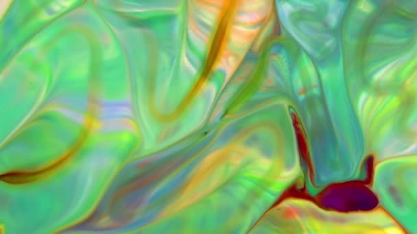 Абстрактний Органічний Вихор Нескінченне Сюрреалістичне Гіпнотизування Деталізованій Поверхні Барвисті Розтяжки — стокове відео
