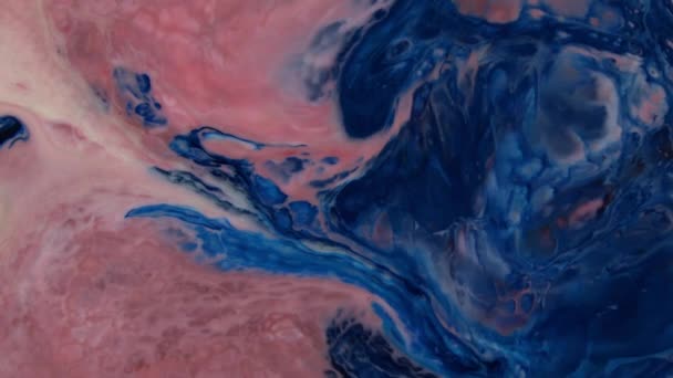 Abstract Organische Vortex Eindeloze Surrealistische Hypnotiserende Gedetailleerde Oppervlakte Kleurrijke Verf — Stockvideo