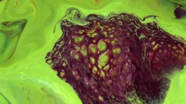 Soyut Organik Girdap Ayrıntılı Yüzey Renkli Boyaları ile Sonsuz Gerçeküstü Hipnotize Etme