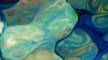 Soyut Organik Girdap Ayrıntılı Yüzey Renkli Boyaları ile Sonsuz Gerçeküstü Hipnotize Etme