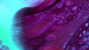 Soyut Renkli Mürekkep Sıvı Patlaması Pshychedelic Boya Patlaması Hareketi.