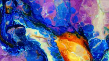 Soyut Renkli Mürekkep Sıvı Patlaması Pshychedelic Boya Patlaması Hareketi.