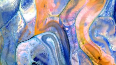 Soyut Renkli Mürekkep Sıvı Patlaması Pshychedelic Boya Patlaması Hareketi.