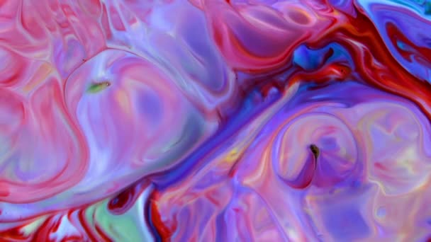 Abstrato Colorido Cor Tinta Líquido Explodir Difusão Pshychedelic Pintura Explosão — Vídeo de Stock